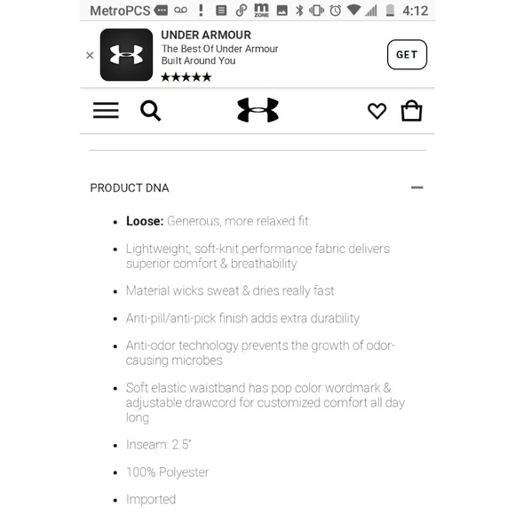 🥀SOLD ON MERCARI🥀 NEW UNDER ARMOUR GIRLS SHORTS - Picture 7 of 8